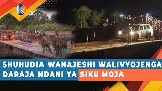 SHUHUDIA WANAJESHI WALIVYOJENGA DARAJA NDANI YA SIKU MOJA