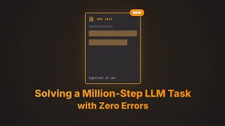 Gemini 3 isn't the answer. How to Solve 1 Million Steps with 0 Errors