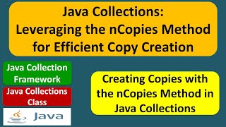 Java Collections: Leveraging the nCopies Method for Efficient Copy Creation