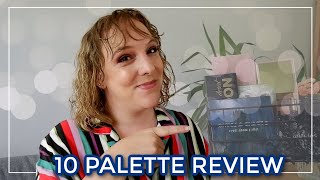 10 PALETTE REVIEW AUGUST 2022 // Recent eyeshadow palettes I tried incl. swatches & looks