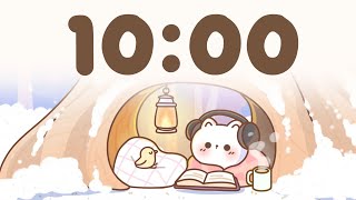 10 minute Timer 🎵 Winter study timer for classroom