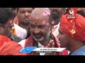 bandi sanjay padayatra live praja sangrama yatra day 28 v6 news