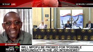 JSC Interviews I Adv. Dali Mpofu might face probe for misconduct during Chief Justice interviews