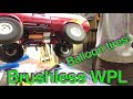 Brushless WPL C24 with custom metal transmission - balloon tires and wheelies!