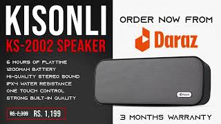 Kisonli KS-2002 Portable Wireless Bluetooth Speaker | Kisonli Nepal | KS-2002 | Speakers in Nepal