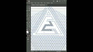 triangle logo idea on Adobe illustrator #shorts #youtubeshorts #illustrator #logo