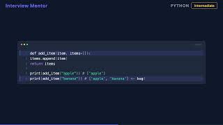 Python Mutable Default Arguments Trap