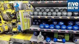 FIVE BELOW EXERCISE AND FITNESS SECTION - FITNESS EQUIPMENT WEIGHTS WORKOUT TRAIING ACCESSORIES