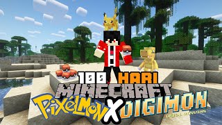 100 Hari Di Minecraft Pixelmon dan Digimon