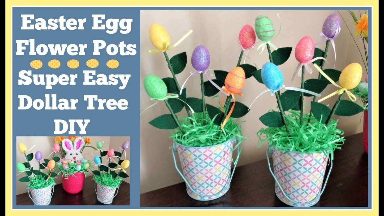 Easter Egg Flowersрџњ Super Easy Diy Youtube