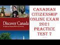 Canadian Citizenship Test 2021|citizenship Online Practice Test 7|citizenship Exam Questions 2021
