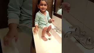 Scientist discovered hand wash as leg wash #love #cutebaby #baby #innocent #innovation