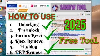 samfw FRP Tool how to use || samfw Tool new version #unlock