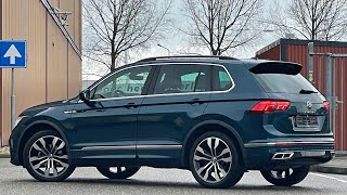 Volkswagen NEW Tiguan R-Line 2022 in 4K Nightshade blue 20 inch Suzuka walk around & detail Inside