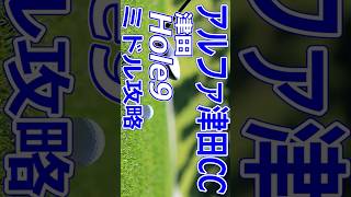 格安ゴルフ場【香川県】アルファ津田カントリークラブ（津田-Hole9）ミドルホール 攻略 天気 予約 #Shorts