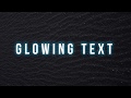 Glowing text effect using css animation by html online