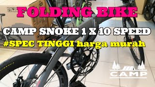 beli folding bike terbaik | camp snoke folding bike | speda lipat terbaik | rim carbon | tiagra