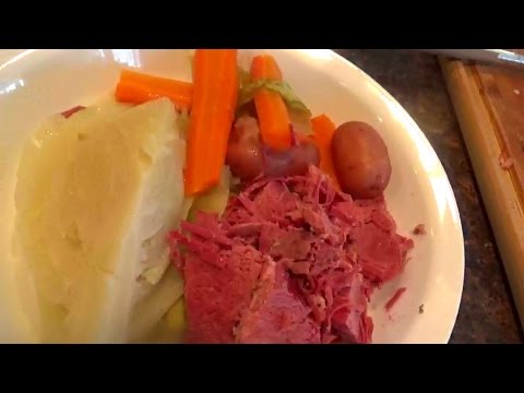 Corned Beef and Cabbage boiled dinner Corned Beef and Cabbage boiled dinner