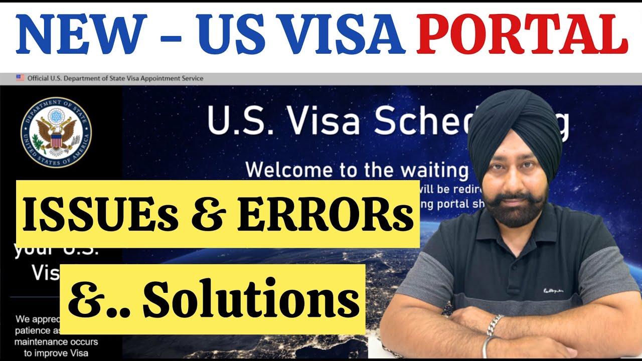 New Us Visa Portal Issues Solution Youtube