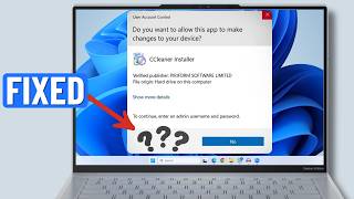 Fix User Account Control (UAC) Yes Button Missing (Windows 11 or 10)