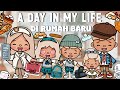 A day in my life keluarga c,,rumah baru di toca boca | +sound