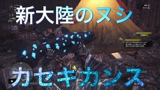 【MHW】新大陸のヌシ、カセキカンスを捕獲する！！