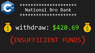 C++ Banking program for beginners 💰