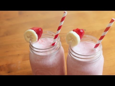 Strawberry Banana Smoothie | 4 ingredients Strawberry Banana Smoothie | 4 ingredients
