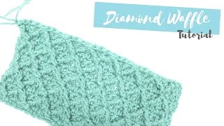 CROCHET: How to crochet the Diamond waffle stitch | Bella Coco