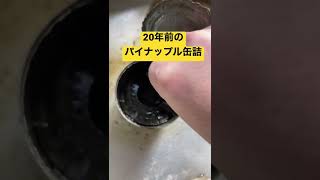 20年前のパイナップルの缶詰を開けてみた