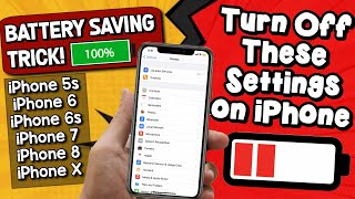 Improve iPhone BATTERY Life in 3 Minutes! 12 iPhone Battery Saving Tips That Really Work on 2021