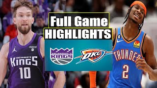 Oklahoma City Thunder vs Sacramento Kings FULL GAME Feb 11, 2024 Highlights | NBA Season