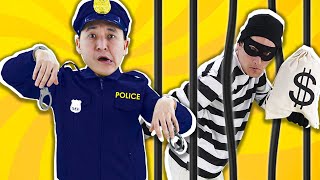 Bank Robber Escapes from Police | Policeman Song – LookBee!