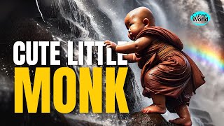 🧘 This Tiny Monk is So Cute 🥰 Pure Happiness in Every Moment ✨