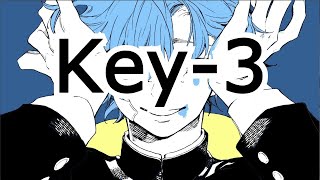 【ボーカル有】ヴィラン　Key－3　On Vocal　カラオケ　ニコカラ　キー変更　キー下げ