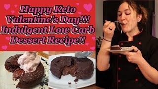 Keto/Low Carb Chocolate Lava Cake Recipe - No Nuts