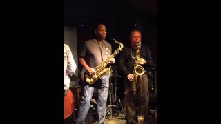 Branford Marsalis and Tony Lakatos playing \