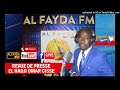 REVUE DE PRESSE WOLOF RADIO AL AL FAYDA ELH OMAR CISSE LUNDI 30 AOUT 2021