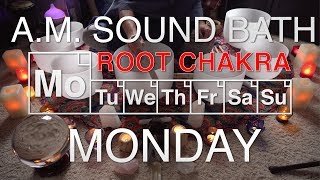 432Hz - Morning Sound Bath - Monday - Root Chakra (Muladhara) - (4K, No Talking, Unintentional ASMR)