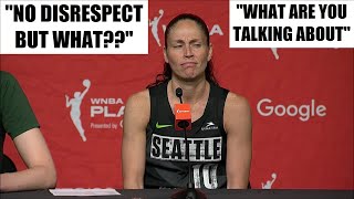 Sue Bird SHOCKED By Reporter's Stupid Question | WNBA Playoffs, Seattle Storm vs Las Vegas Aces