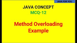 Java method overloading with example in tamil