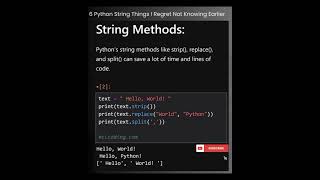 3 Must-Know Python String Methods! 🚀#subscribe_share_like #coding #ytshorts