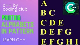 printing alphabet pattern | python program | shorts