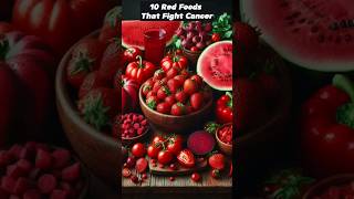 10 Red foods that fight Cancer #healthtips #health #shorts
