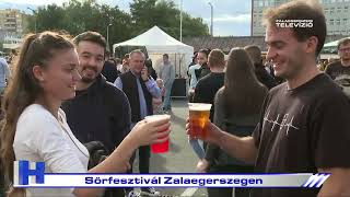 Sörfesztivál Zalaegerszegen – ZTV Híradó 2022-09-19