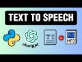 Text to Speech - Python OpenAI API Tutorial
