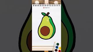 Mari Belajar Menggambar Bersama | Buah Alpukat | Avocado #drawn #draw #drawing #painting #art #buah