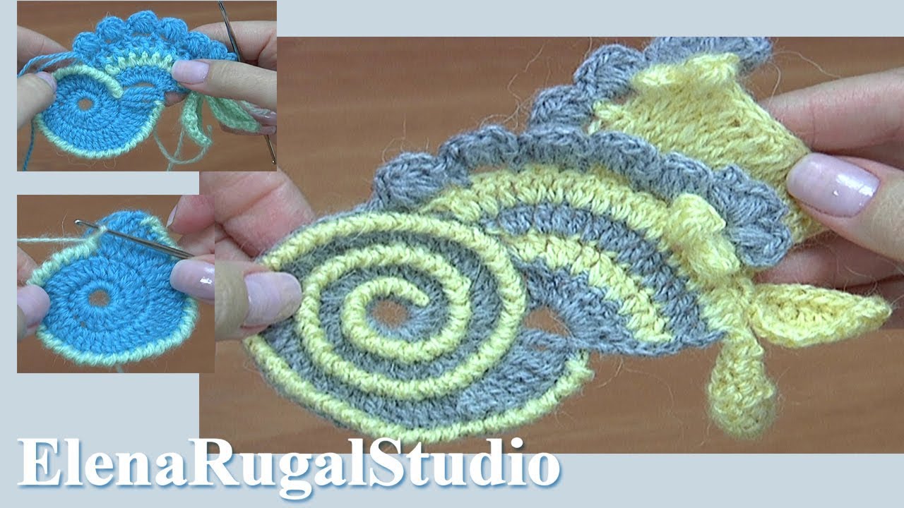 Freeform Crochet Tutorial 13 Scrumbles - YouTube