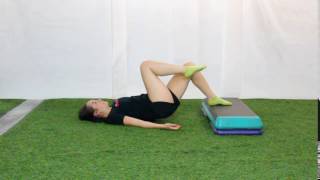 Deficit Single Leg Glute Bridge - An Exercise Demo by Optimizing Athleticism