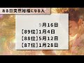 ある日突然裕福になる人【誕生日ランキング】 運気アップの引き寄せbgm 開運 誕生日占い